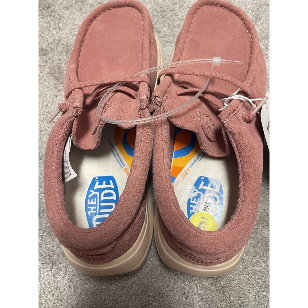 Hey Dude Wendy Comf Suede Women's Shoes Rose Pink US Size 9 EU 40 - Picture 3 of 10